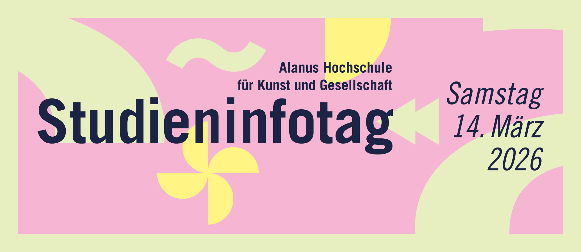 Bunte Grafik des Studieninfotags