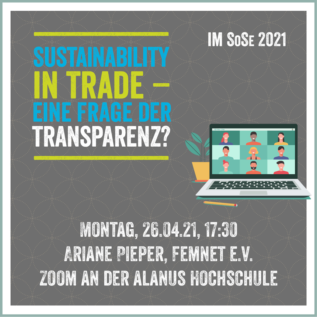 Themenreihe "Sustainability in Trade: eine Frage der Transparenz?"