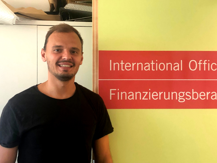 Neuer Mitarbeiter im International Office: Simon Frischbach