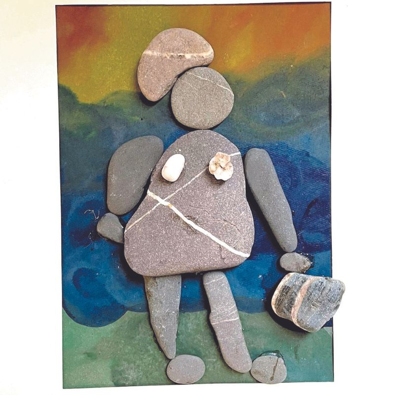 Bild „Ein steiniger Weg“ von Brustkrebs-Patientin Annelie Hermann