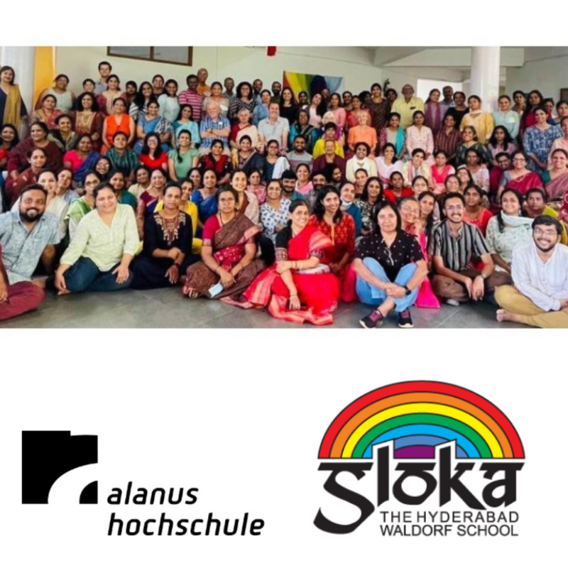 Titelbild Waldorflehre:inneausbildung an der Sloka Waldorfschool in Hyderabad Indien © Alanus Hochschule