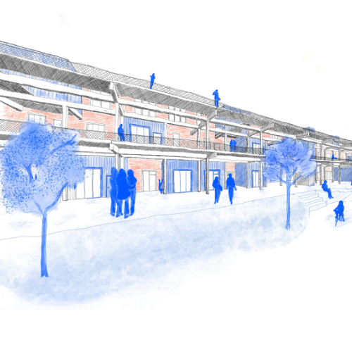 Entwurf „Zukunftsmotor“ von Jakob Mehrens, Paul Epple, Silva Schulz