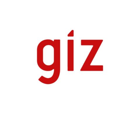Logo der giz in roter Schrift auf weißem Hintergrund.