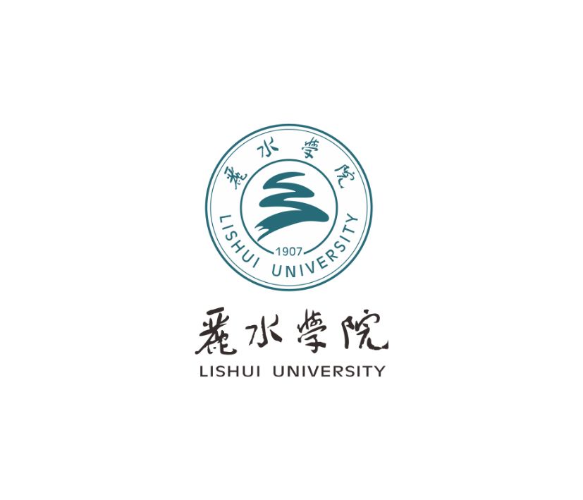 Logo aus Kreis- und Textelementen in blau und schwarz.